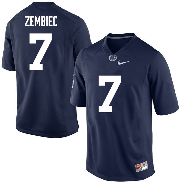 NCAA Nike Men's Penn State Nittany Lions Jake Zembiec #7 College Football Authentic Navy Stitched Jersey KYU1098KH